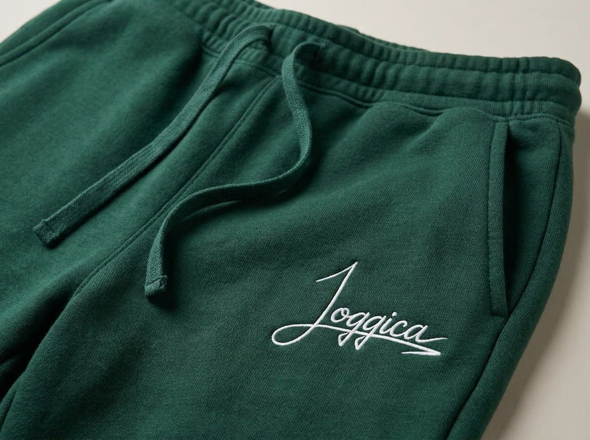Joggica — weisse Stickerei